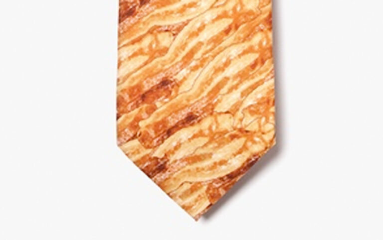 Buy dad a tie for Christmas…a bacon tie