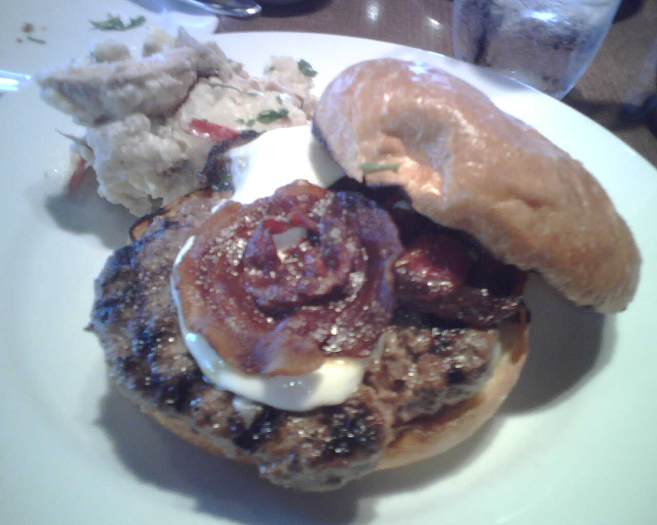 I had an awesome bacon cheeseburger for lunch yesterday…