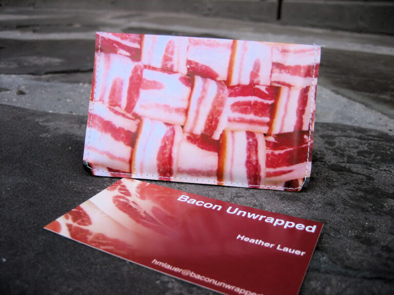 Bacon Wrapped Business Cards