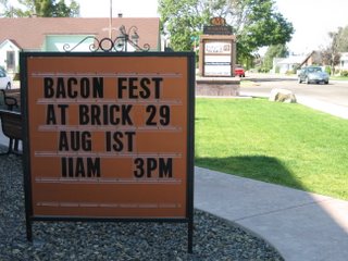 A sign of bacon to come…