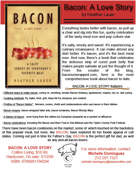 A foretaste of "Bacon: A Love Story"